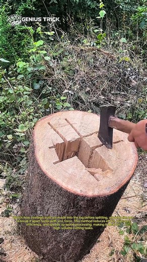 Insane Wood Splitting Trick That Saves Hours of Work!