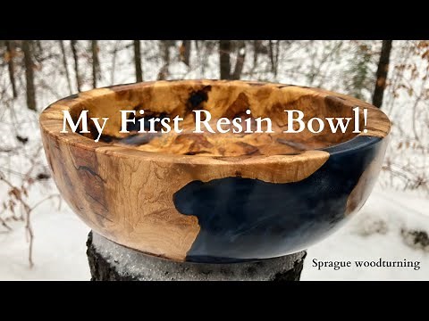 Woodturning - My First Resin Bowl