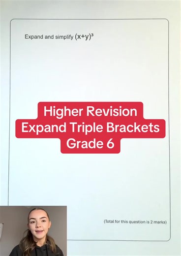 Higher Revision - Expand Triple Brackets - Grade 6 #gcse #math #revision