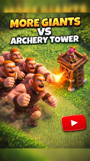 gaints versus archry Tower #CLASH RANGERS #gaming #play #playing