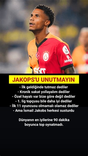 Jacops'u Unutmayın #galatasaray