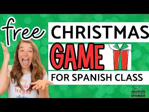 FREE Spanish Christmas Game for La Navidad Vocabulary Words in Middle and High School Spanish Class