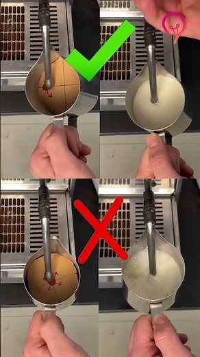 Steam wand prep guide for milk foam 🥛 #easyguide #milkfoam #trick