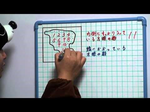 さかぽん先生 小5算 面積28 およその面積1 池の面積はどうやるの？