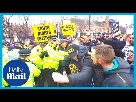 UK Covid-19 chaos: Antivax protesters march in London against Covid vaccine measures