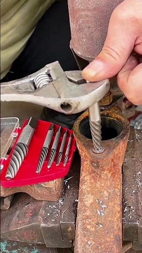 Screw extractor set, specifically designed to remove broken, damaged, or stripped screws and bolts