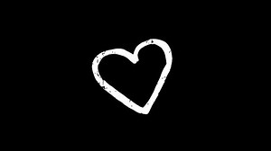 Heart drawing animation