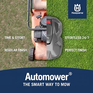 Introducing Husqvarna Automower®, a robotic mower that will make your lawn the envy of the neighbourhood, providing a healthier, greener lawn 24/7. | Husqvarna