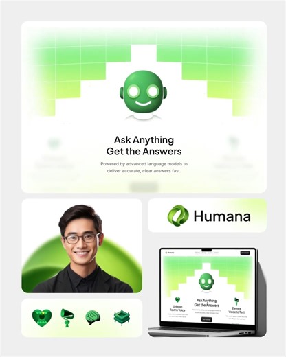 Dipa Inhouse | UI/UX Design Agency on Instagram: "Humana removes barriers, giving developers a simple, powerful toolkit for real-time voice AI. This is the animated version of key UI components, focused on micro-interactions that elevate the experience. Let me know your thoughts 👇 #landingpage #landingpagedesign #webdesign #ux_trends #uidesign #uitrends #uiux #uiuxagency #designagency #dipainhouse"