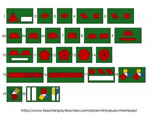 Montessori Insets of Equivalence (printable PDF) • Area Equivalence   Pythagorean Theorem • 6–12 Geometry, Homeschool & Classroom - Etsy