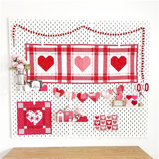 Plaid Love/pumpkin Quilted Table Runner Printed Pattern - Etsy