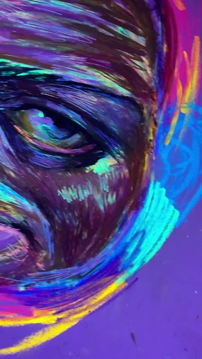 Have you tried NEON oil pastels out before? #oilpastels #drawing #art | neon oil pastels