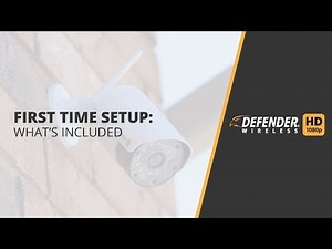 Defender Wireless HD First time Setup: What’s Included