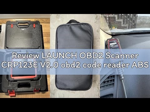 Review LAUNCH OBD2 Scanner CRP123E V2.0 obd2 code reader ABS SRS Engine Transmission Car DiagnosticT