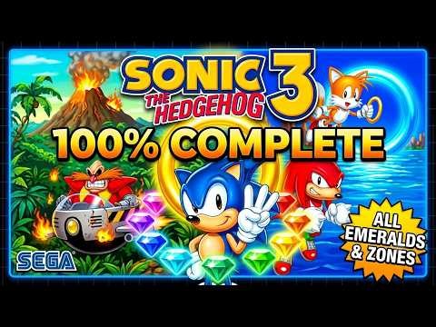 Sonic 3 Full Game Walkthrough - Sega Genesis Longplay (100% Completion)