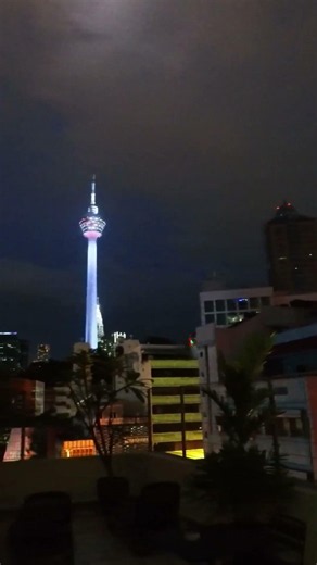 吉隆坡夜景🌃 Rooftop View of Kuala Lumpur #shorts