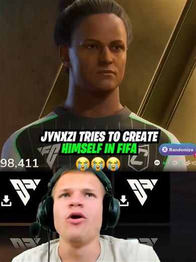 Jynxzi Tries To Create Himself In Fifa 👀😳 #jynxzi #fifa #jynxziclips #jynxzifunnymoments #jynxzifunny #viralvideo #fyp @jynxziontwitch