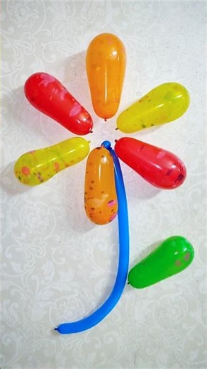 COLORFUL FLOWER BALLOONS POPPING🌸🎈📌#shorts #viral #balloon #asmr #oddlysatisfying #shorts