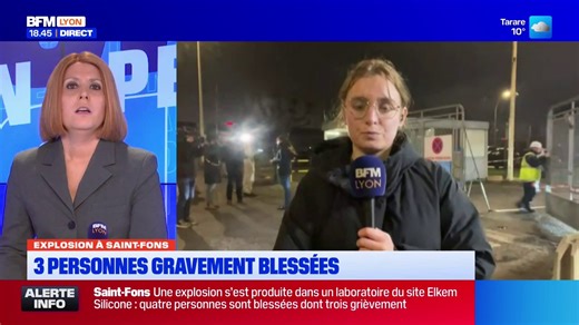 Explosion à Saint-Fons : le point sur place en cette fin de journée | BFM Lyon