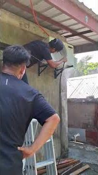 How To Deep Cleaning American Home 1.0HP Split Type Compressor #airconcleaning #airconcompressor