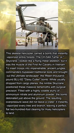 THE SKELETAL HELICOPTER THAT VAPORIZED ENTIRE JUNGLES WITH A SINGLE BOMB