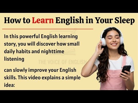 How to learn English in your sleep |Little nighttime habits that will improve your English naturally