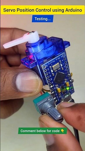 Servo position control using arduino & pot 🔥 #CircuitStories #arduino #Electronics #servo
