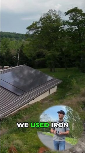 Aerial View of Massive Solar Panel Roof #solarinstallation #construction #satisfying