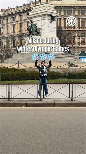 Milano’s magic during the Winter Olympic Games … with a sweet surprise 🍫🖤💙 | Inter