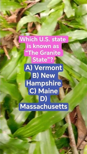 Which U.S. state is known as “The Granite State”?