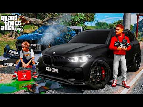 ВИТЯ ОПЕР ПОПАЛ В АВАРИЮ НА BMW M5 F90! ЖЕСТКОЕ ДТП В ДЕРЕВО! ПОТЕРЯЛ ПАМЯТЬ! ШКОЛЬНЫЕ БУДНИ ГТА 5