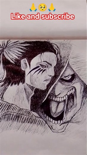 drawing from Attack on Titan 😈😎👽