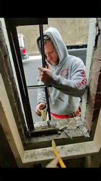 Installing windows in brick jambs. #windows #carpentry #glass #installers