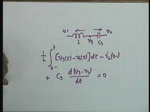 Lecture - 3 Network Equations; Initial and Final Conditions