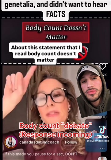 TRUE: Promiscuity DOES affect psychology & relationships of BOTH men and women 🤯. Also TRUE: Too many men ARE hyper-fixated on “body count” from insecurity/fear based control, when they need to be more focused on character and current behaviour patterns. #bodycount #canadasdatingcoach #marriage #divorce #debate