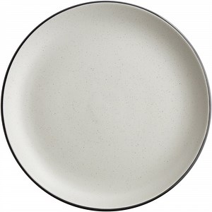Acopa Embers 9 1/2" Gray Matte Coupe Stoneware Plate - 12/Case