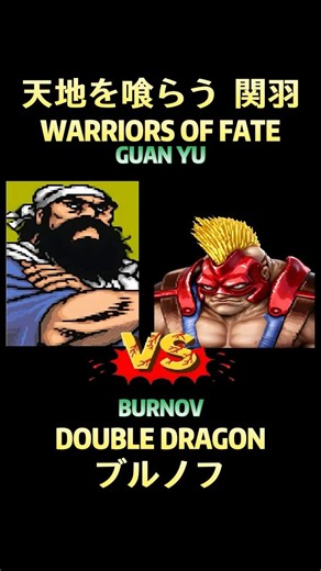 Guan Yu 🆚 Burnov #天地を喰らう #関羽 #streetfighter