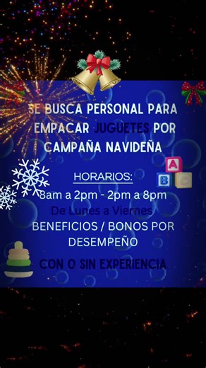 nueva oportunidad laboral? Aplica desde el link en mi perfil. #Trabajo #Empleo #OportunidadLaboral #Trabajos #navidad