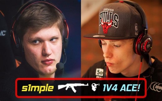【CSGO】S1mple梦幻1v4！Swag残忍屠杀！Scream仍然还是那个爆头机器！