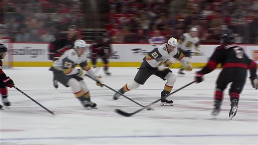 VGK@CAR: Howden scores goal against Frederik Andersen