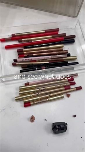 Quick Declutter: Lip + Eyeliner Edition | That Was Easy! #makeup #beauty #shorts
