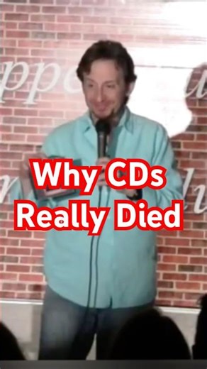 Throwback: Trying to sell CDs #shorts #comedy #comedian #technology #cds #album #audio #funny