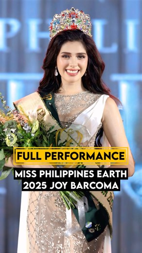 660K views · 9.9K reactions | FULL PERFORMANCE : Newly crowned Miss Philippines Earth 2025 from Bacoor City - Joy Barcoma | Pageant Talk | Facebook
