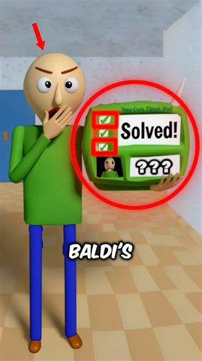 What happens if you solve the impossible third question in Baldi’s Basics? 🥶 #shorts