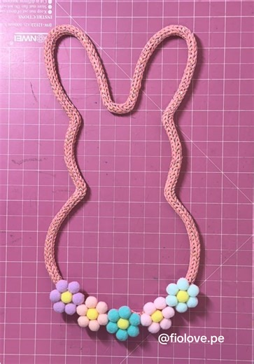 Felices Pacuas 🐰🩷 #icord #tricotin #icordknitter #easter #happyeaster Icord tricotin tricot fio love spool knitter icord knitter Easter bunny