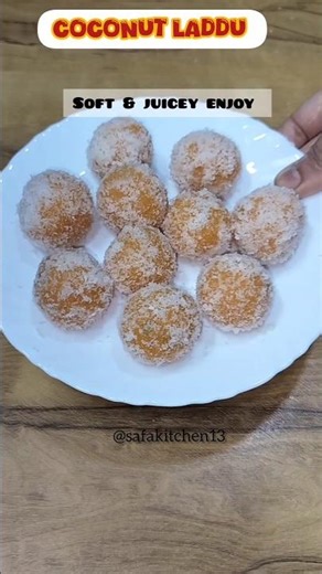 easy juicey coconut laddu | #subscribe #shorts #foodie ‪@safakitchen13‬