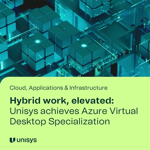 Hybrid teams need seamless desktop experiences that adapt to different work styles. Unisys achieved Microsoft’s Azure Virtual Desktop specialization, demonstrating proven capabilities in scalable virtual desktop solutions that enhance productivity while maintaining enterprise security. Transform workforce flexibility: https://ow.ly/SePo50X0vvy | Unisys | Facebook