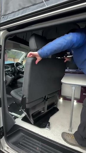 How To Turn Vw Campervan Captains Swivel Chair #shorts