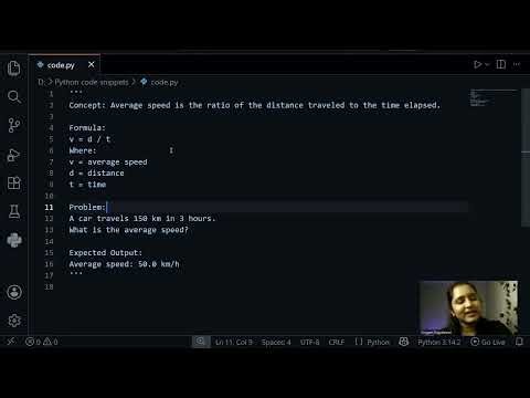Ex 03 Calculate average speed of an object