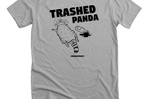 Raccoon who passed out drunk in liquor store has own line of T-shirts